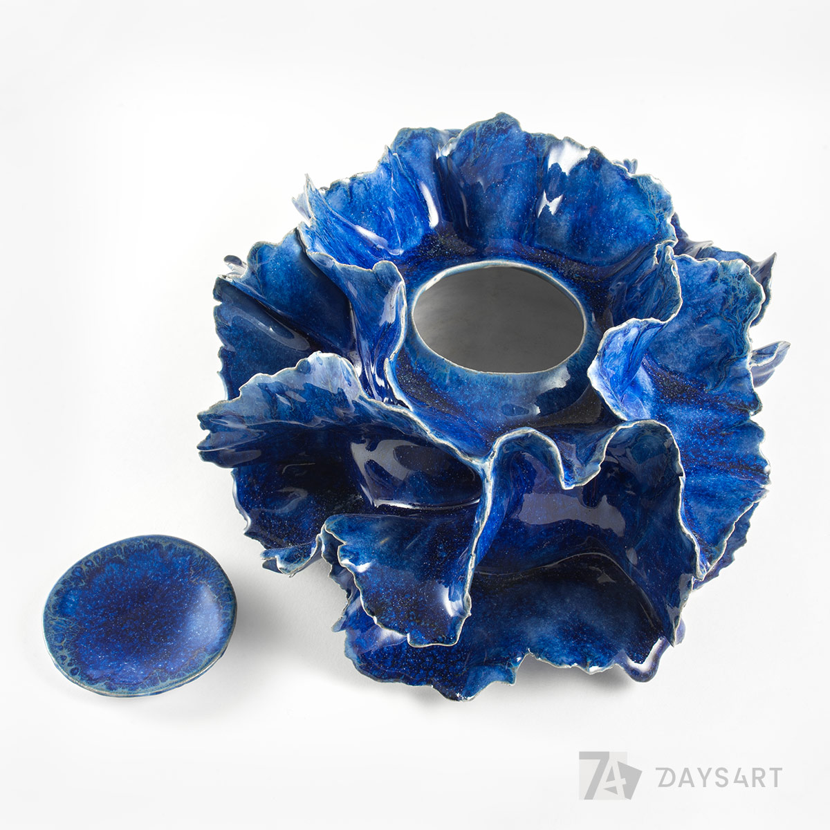 Granatowy wazon / świecznik | Galeria 7 DAYS 4 ART Granatowy wazon / świecznik | Galeria 7 DAYS 4 ART